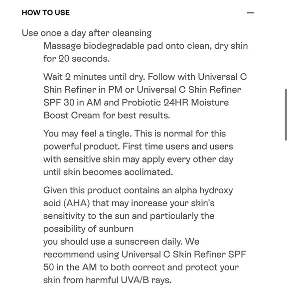 NIB BeautyStat Universal Triple Action Daily Peel Skincare Pads 10 Treatments! - Picture 4 of 16